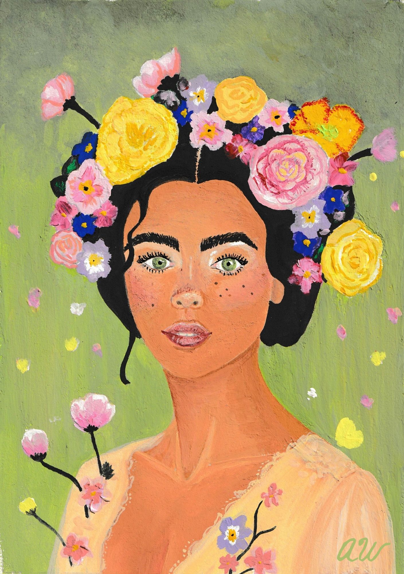 April's Art Print, Self Growth