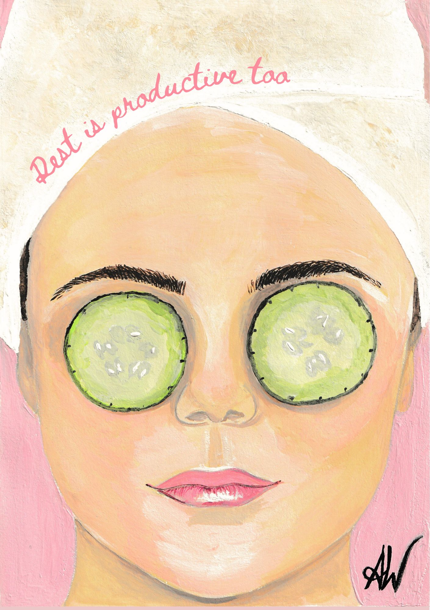 February's Art Print, Self Love