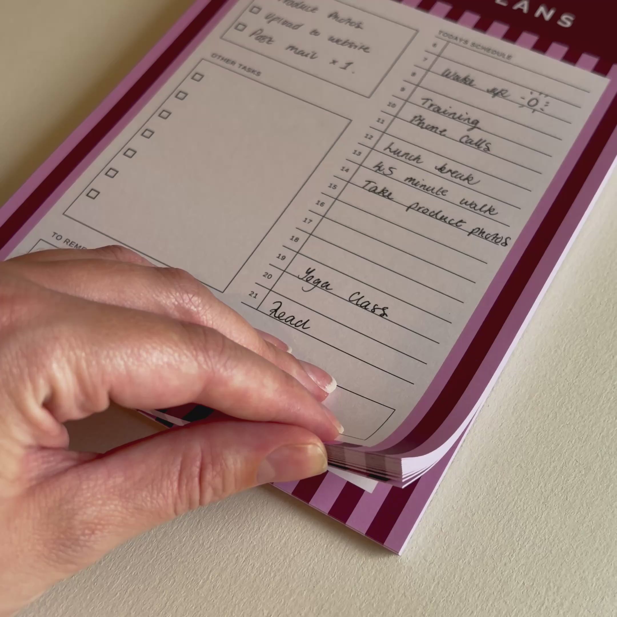 Bring a little more organisation to your everyday with our collection of planner pads.

Whether you're planning your day, building healthy habits or organising your weekly meals, these planner pads are designed to help you feel more organised and focused. Thoughtfully laid out with practical sections, they make it easy to keep track of the things that matter most.

Our collection includes:

Daily Planner Pads to organise your schedule, priorities and to-do lists.
Habit Tracker Pads to help you build routine